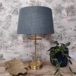 Duck Egg Blue French Drum Lampshade - Choice Of Lining - thumbnail 2