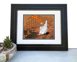 Chicken Art Print - Hand-Drawn Whimsical Farmhouse Kitchen Wall Decor Lover Gift, Rustic Illustration - thumbnail 1