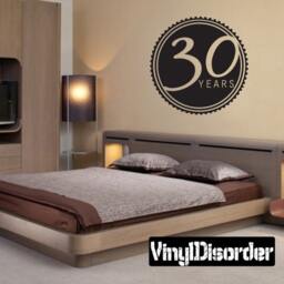 30 Years Celebrations - Vinyl Wall Decal Quotes Sticker Ce03530Yrsviiiet - thumbnail 1