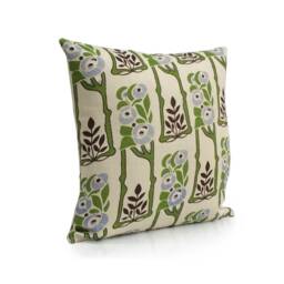 "Of White/Green Designer Linen Decorative Throw Pillow Cover, Farmhouse Cushion Modern Boho Pillows, Accent Pillowcase, 12""x16" - thumbnail 2