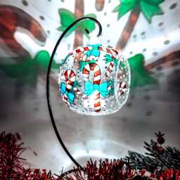 Candy Cane Decoration Christmas Candle Holder, Shelf Ornament