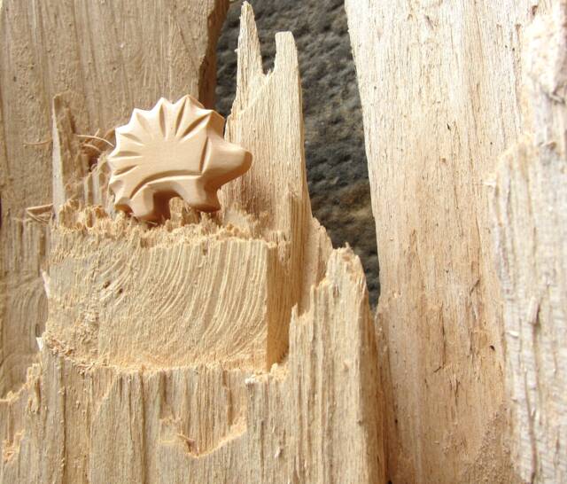 Hedgehog, Wooden Animals For Waldorf Kindergarten, Nature Table - image 1