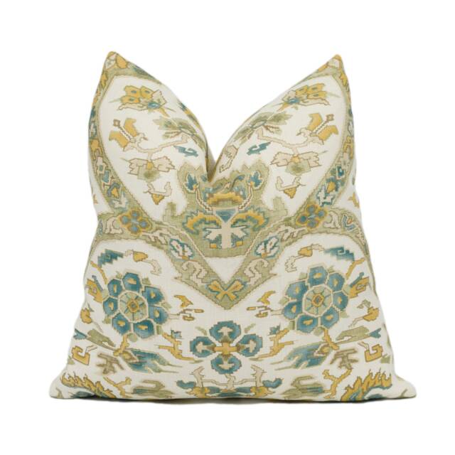 Cowtan & Tout - Vermeer Celadon/Cream Stunning Designer Cushion Cover Handmade Throw Pillow Classic Home D??cor - image 1