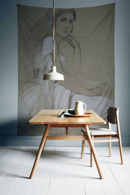 Sketch Of Woman- Wall Tapestry - Tapestry Hangings Wanderlust Bohemian Home Decor Dorm T#96 - image 1