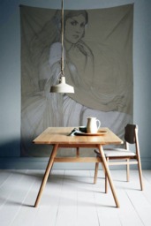 Sketch Of Woman- Wall Tapestry - Tapestry Hangings Wanderlust Bohemian Home Decor Dorm T#96 - thumbnail 1