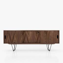Mid-Century Sideboard, Dresser, Commode, Credenza Made Of Walnut Vaneer - Livlo O-S04 - thumbnail 1