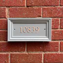Hand Painted House Name Sign, Farrow & Ball Green Blue - thumbnail 1