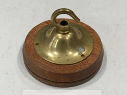 Brass Ceiling Hook Lamp Chandelier Light Wall Patras Wooden Mount Hanging Chain Antique Old - thumbnail 1