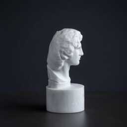 Bust Of Alexander The Great Statue Carved Greek Marble Figurine - thumbnail 2