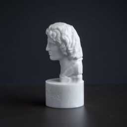 Bust Of Alexander The Great Statue Carved Greek Marble Figurine - thumbnail 4