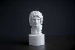 Bust Of Alexander The Great Statue Carved Greek Marble Figurine - thumbnail 1