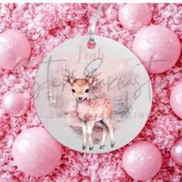 Personalised Kids Christmas Decoration - Granddaughter Gift Custom Bauble For Girls Stocking Filler Eve Box