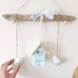 Country House Wall Decoration, Driftwood Spring Gift For The Home - thumbnail 2