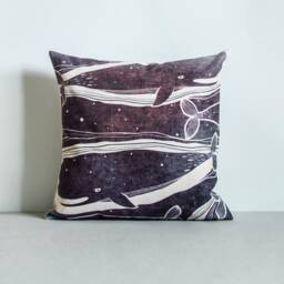 Whale Pillow Cover, Dreamy Starry Night Covers, Throw Pillow, Cushion Decorative Cove - thumbnail 1