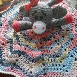 Adorable Giraffe Lovey, Blanket, Baby Blanket - thumbnail 3