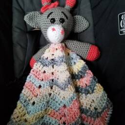 Adorable Giraffe Lovey, Blanket, Baby Blanket - thumbnail 2