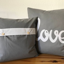 "Country Style Cushion Cover, Cover ""Love" - thumbnail 3