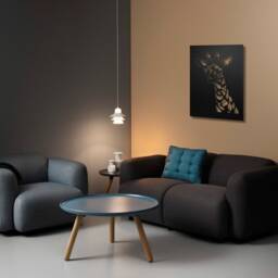Giraffe Metal Wall Art - thumbnail 2