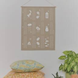 Linen Times Table Wall Hanging - thumbnail 3