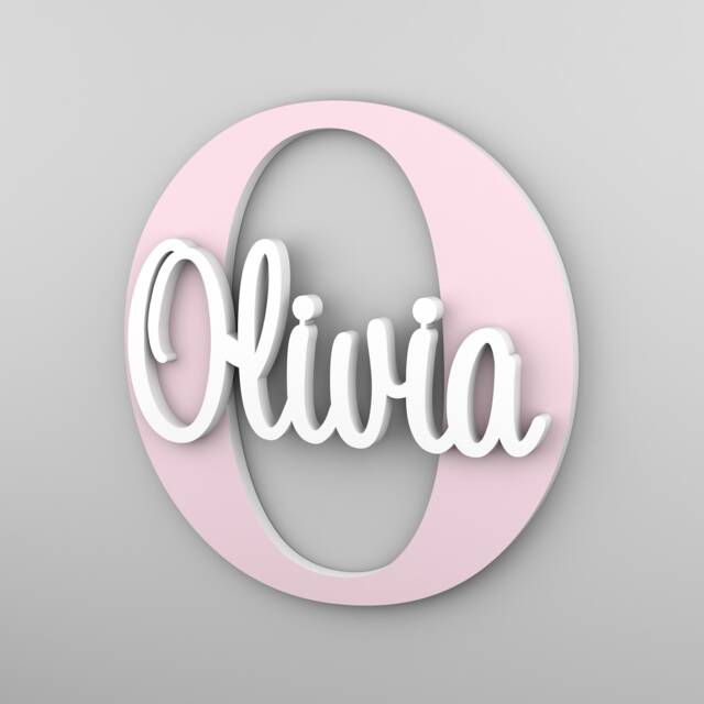 Baby Name Sign For Nursery, Personalized Gift, Shower Gift Idea, Custom Nursery Wall Decor - image 1