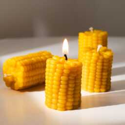 Corn Cob Pillar Candle, Beeswax Shaped Vegetable Candles, Home Decor, Food Gift For Friend, Table Candles - thumbnail 2