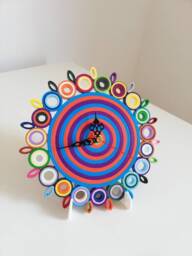 Table Clock, Small Paper Desk Accessories, Personalized Gifts, Home Decor - thumbnail 1