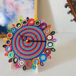 Table Clock, Small Paper Desk Accessories, Personalized Gifts, Home Decor - thumbnail 2
