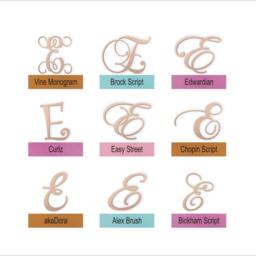 Wooden Letter E Wall Decor - Large, Bedroom Or Wreath Accent - thumbnail 2