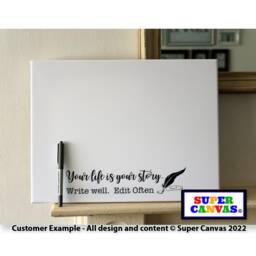 New Job Sorry Your Leaving Good Luck Personalised Farewell Handmade Work Colleague Boss Signing Board Framed A4 A3 Canvas Print Gift - thumbnail 2