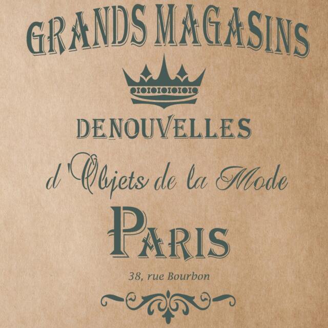 Grands Magasins Stencil For Painting Signs Crafting Diy Wall Decor - image 1