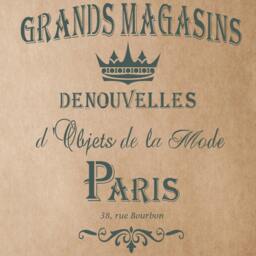Grands Magasins Stencil For Painting Signs Crafting Diy Wall Decor - thumbnail 1