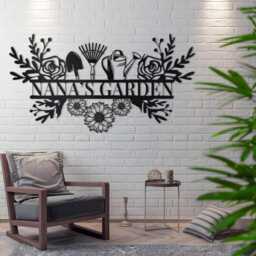 Custom Metal Garden Decor, Gardener Name Sign, Personalised Sign, Garden Wall Art, Yard Decor, Gardening Gifts For Mom, Housewarming - thumbnail 2