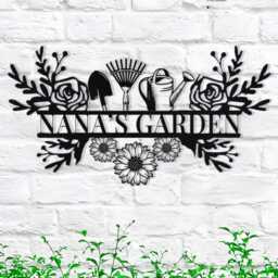 Custom Metal Garden Decor, Gardener Name Sign, Personalised Sign, Garden Wall Art, Yard Decor, Gardening Gifts For Mom, Housewarming - thumbnail 3