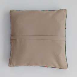 Handmade Cushion Cover, Striped Turkish Rug Cushion, Pillow, Decorative Throw Kilim 12''x12''/30x30 cm - thumbnail 4
