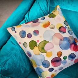 "Watercolour Abstract Dotted Design Cushion Cover Throw Pillow. 16""/18""/20" - thumbnail 2