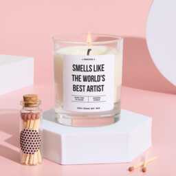 Artist Candle Gift Smells Like The World's Best Fun Vegan Keepsake For Her Painter Sculptor Creative Souls Art Lovers - thumbnail 2
