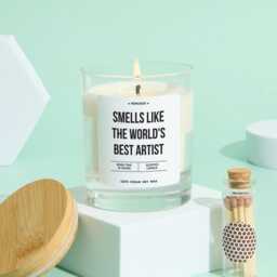 Artist Candle Gift Smells Like The World's Best Fun Vegan Keepsake For Her Painter Sculptor Creative Souls Art Lovers - thumbnail 3