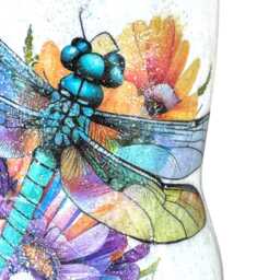 Dragonfly Planter, Tattoo Watercolour Dragonfly, Pretty Decor, Gift, Gift For Sister, Desk - thumbnail 2