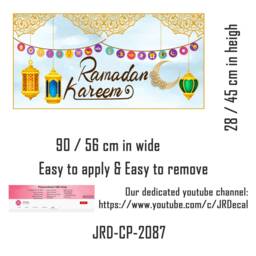 Ramadan Kareem Wall Sticker - Islamic Colorful Lamp Art Vinyl Decal - thumbnail 2