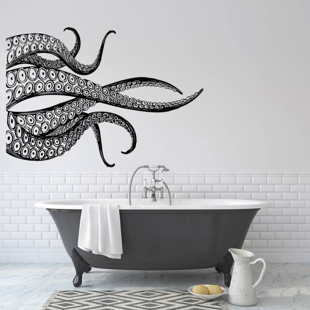 Octopus Tentacles Wall Decal Kraken Sea Animal Nautical Decor P62 - image 1