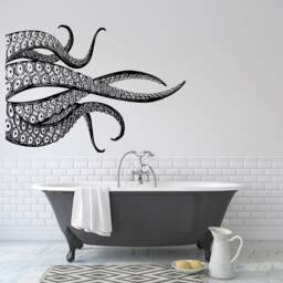 Octopus Tentacles Wall Decal Kraken Sea Animal Nautical Decor P62 - thumbnail 1