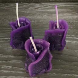 Valetines Day Rose Bud Candle 3 Pcs Set Gift Boxed Makes A Nice Wedding Or Party Favor - thumbnail 3