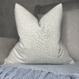 Scandi Style Cushion Cover - Grey White Abstract Print Pillow Cover, Cotton Modern John Lewis Ebba Fabric - thumbnail 1