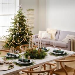 Pine Foliage Christmas Door Swag, Wreath, Decoration, Holiday Nordic Scandi - thumbnail 3