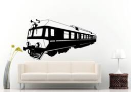 Locomotive Train Rail Road Wall Decal Vinyl Sticker Mural Room Decor L711 - thumbnail 1