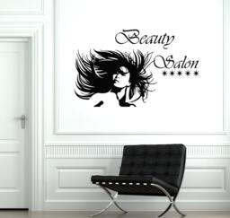 Beauty Salon Wall Vinyl Decal Hair Decor For Salons, Spas, Or Studios 2054Di - thumbnail 1
