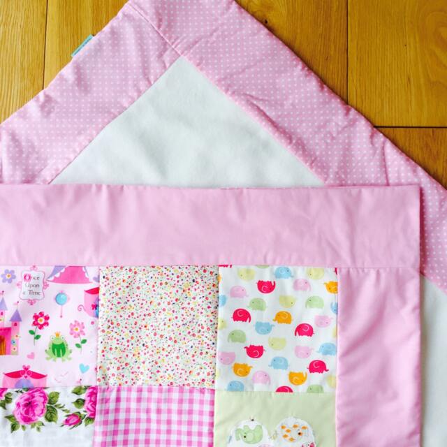Girls Handmade Patchwork Baby Blanket - image 1