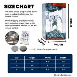 Expedition 33 Monolith Resin Lamp, Clair Obscur Inspired Statue, Dark Fantasy Decor, Hand Painted Game Art, Valentine Gift For Him - thumbnail 3