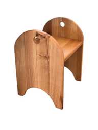 Solid Oak Kyoto Stool - Luxury Handcrafted UK Designer Furniture Home Decor