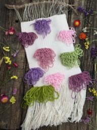 Woven Wall Hanging/Handwoven Tapestry Weaving Fiber Textile Wall Art Home Decor Evasdoodlings - thumbnail 1